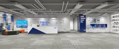 现代办公室前台3D模型下载